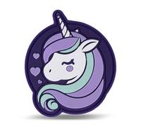 Belmil Patches mit Klettverschluss Set 3-teilig- kompatibel mit Schulranzen Comfy/Smarty (Purple Unicorn)