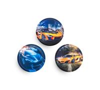 Belmil Patches mit Klettverschluss Set 3-teilig- kompatibel mit Schulranzen Comfy/Smarty (Racing 2)