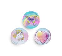 Belmil Patches mit Klettverschluss Set 3-teilig- kompatibel mit Schulranzen Comfy/Smarty (Rainbow Love 2)