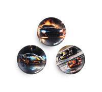 Belmil Patches mit Klettverschluss Set 3-teilig- kompatibel mit Schulranzen Comfy/Smarty (Speed Race)