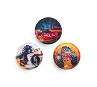 Belmil Patches mit Klettverschluss Set 3-teilig- kompatibel mit Schulranzen Comfy/Smarty (Speed Red Car 2)