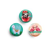 Belmil Patches mit Klettverschluss Set 3-teilig- kompatibel mit Schulranzen Comfy/Smarty (Summer Love 2)