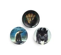 Belmil Patches mit Klettverschluss Set 3-teilig- kompatibel mit Schulranzen Comfy/Smarty (Wild Animals)