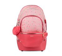 Belmil Premium 2in1 Schulrucksack mit Hüfttasche, Schulranzen, Schultasche mit Laptopfach (338-84/P) (Rose Quartz 2)
