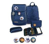 Belmil Schulranzen-Set Comfy Plus Premium 5-teilig Topographic