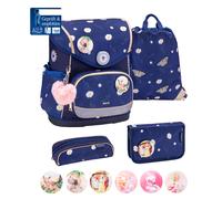 Belmil Schulranzen Premium Compact Plus Set 5-teilig Daisy