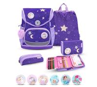 Belmil Premium Compact Plus Schulranzen-Set 5-tlg. - DAHLIA