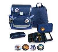 Belmil Premium Compact Plus Schulranzenset 5-teilig - Topographic Topographic Koffer24
