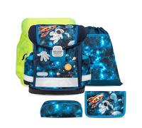 Belmil Schulranzen Set 403-13/AG/S/R 5 - teilig ergonomischer Schulranzen Set mit Regenschutz 1. klasse 2. klasse 3. klasse - Super Leicht 930-990 g/Grundschule (Infinity Space)