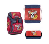 BELMIL Schulranzen-Set »Comfy Little Cute Friends Daisy« rot, 26x42x19 cm