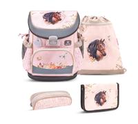 Belmil Schulranzen Set Mini-Fit Horse Chestnut, 4 tlg.