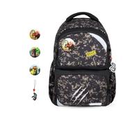 Belmil Schulrucksack Set- 2 teilig "Dinosaur World" mit Brustgurt 22 Liter