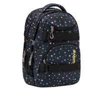 Belmil Schulrucksack Wave Infinity Black And Yellow Dots