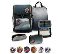 Belmil Smarty Plus Premium Schulranzen Set 405-51/P/S (Black Grey)