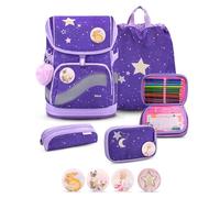 Belmil Smarty Plus Premium Schulranzen Set 405-51/P/S (Dahlia 2)