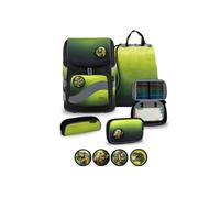 Belmil Smarty Plus Premium Schulranzen Set 5-teilig Black Green Black Green Schulranzen Set