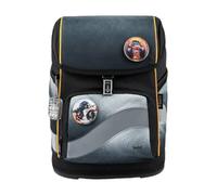 Belmil Smarty Plus Premium Schulranzen Set 5-teilig Black Grey 20 Liter grau