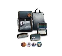 Belmil Smarty Plus Premium Schulranzen Set 5-teilig Black Grey Black Grey Schulranzen Set