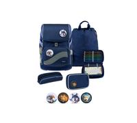 Belmil Smarty Plus Premium Schulranzen Set 5-teilig Topographic Topographic Schulranzen Set