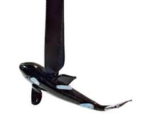 BELOWSYALER Modischer Glas-Delfin-Wal-Schlüsselanhänger, handgefertigt, Dekoration, Tasche, Geldbörse, Anhänger, Geschenk, Glasanhänger, Schmuck