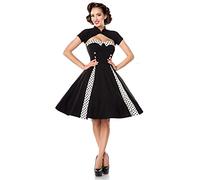 Belsira Vintage-Kleid mit Bolero Mittellanges Kleid schwarz/wei? XXL