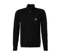 BELSTAFF Cardigan Herren Slim Fit Wolle schwarz, XXL