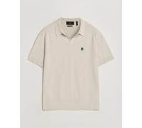 Belstaff Coast Knitted Polo Silver Birch Beige M