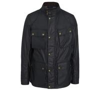 Belstaff Fieldmaster schwarze gewachste Jacke XL