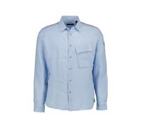 BELSTAFF Hemd Herren Regular Fit Langarm Leinen blau, XXL