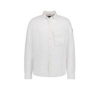 BELSTAFF Hemd Herren Regular Fit Langarm Leinen weiß, 3XL