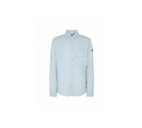 Belstaff Herren Hemd aus Leinen SCALE Regular Fit, bleu, Gr. M