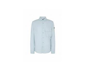 Belstaff Herren Hemd aus Leinen SCALE Regular Fit, bleu, Gr. XL