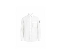 Belstaff Herren Hemd aus Leinen SCALE Regular Fit, weiss, Gr. XXL