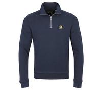 Belstaff Sweattop mit Viertelreißverschluss in dunkler Tinte, mehrfarbig, M