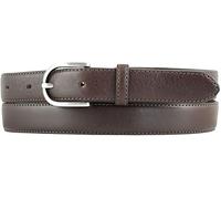 BELTINGER Damen-Gürtel aus Vollrindleder 2,5 cm | Schmaler Gürtel für Damen 25mm | Bombierter Ledergürtel | Braun 95cm