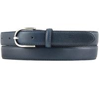 BELTINGER Damen-Gürtel aus Vollrindleder 2,5 cm | Schmaler Gürtel für Damen 25mm | Bombierter Ledergürtel | Marine 90cm