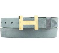 BELTINGER Damen-Gürtel HERMINE aus weichem Vollrindleder Vintage-Look 3 cm | Leder-Gürtel für Damen 30mm | Schmaler Ledergürtel Vintage für Damen 30mm | Gold glänzend | Khaki 120cm
