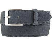 BELTINGER Gürtel aus Veloursleder 4 cm | Hochwertiger Velour-Ledergürtel für Herren 40mm | Herren-Gürtel Wildleder-Gürtel 4cm | Anthrazit 90cm