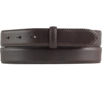BELTINGER Gürtel aus Vollrindleder mit Naht 3 cm ohne Schnalle | Weicher Ledergürtel für Damen Herren 30mm | Bombierter Anzug-Gürtel mit feiner Struktur