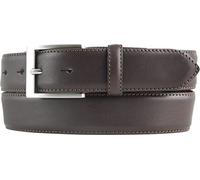 BELTINGER Hochwertiger Anzuggürtel aus Vollrindleder 3,5 cm | Bombierter Ledergürtel Herren 35mm | Business-Gürtel made in Italy | Braun 105cm