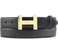 BELTINGER Hochwertiger Damen-Gürtel HELLA aus Vollrindleder 3,0 cm | Bombierter Ledergürtel Damen 30mm | Damen-Gürtel made in Italy | Schwarz 130cm