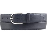 BELTINGER Hochwertiger Damengürtel aus Vollrindleder mit runder Gürtelschließe 3,5 cm | Bombierter Ledergürtel Damen 35mm | Damen-Gürtel made in Italy | Marine 110cm