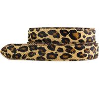 BELTINGER Hochwertiger Fell-Ledergürtel ohne Schnalle 3 cm | Kuh-Ledergürtel Damen Herren 30mm | Fell-Gürtel | Leo 110cm