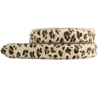 BELTINGER Hochwertiger Fell-Ledergürtel ohne Schnalle 3 cm | Kuh-Ledergürtel Damen Herren 30mm | Fell-Gürtel | Mini-Leo 85cm