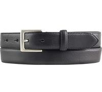 BELTINGER Hochwertiger Gürtel aus Vollrindleder 3,0 cm | Bombierter Ledergürtel Herren 30mm | Herren-Gürtel made in Italy | Schwarz 105cm