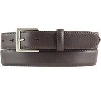 BELTINGER Hochwertiger Gürtel aus Vollrindleder 3,0 cm | Bombierter Ledergürtel Herren 30mm | Herren-Gürtel made in Italy | Braun 105cm