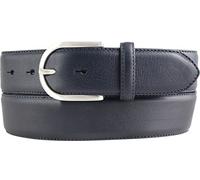 BELTINGER Hochwertiger Jeansgürtel aus Vollrindleder 4,0 cm | Bombierter Ledergürtel Damen 40mm | Jeans-Gürtel made in Italy | Marine 95cm