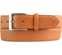 BELTINGER Hochwertiger Jeansgürtel aus Vollrindleder 4,0 cm | Bombierter Ledergürtel Herren 40mm | Jeans-Gürtel mit Edelstahl-Gürtelschnalle made in Italy | Tabac 95cm