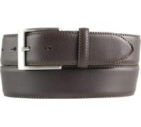 BELTINGER Hochwertiger Jeansgürtel aus Vollrindleder 4,0 cm | Bombierter Ledergürtel Herren 40mm | Jeans-Gürtel made in Italy | Braun 90cm