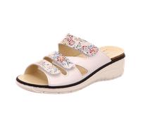 Belvida Bequeme Pantoletten für Damen, weiß, Größe 38 EU